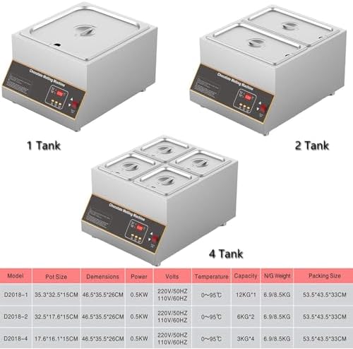 DLYZAYE Electric Chocolate Melting Pot with Adjustable Temperature Control - Ideal for Melting, Heating Chocolate, Fondue, Candy Making, and Baking Supplies — view 6