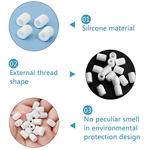 Oceantree Cord Locks For Mask, Elastic Adjuster Silicone Cord Stopper No Slip Earloop Toggles For Drawstring Buckle Clasp #TOP3