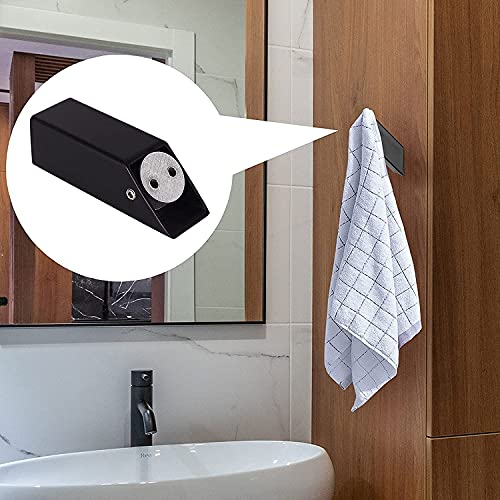 Garini Black Towel Hook, Wall Mounted Matte Black Robe Hook thumb #1
