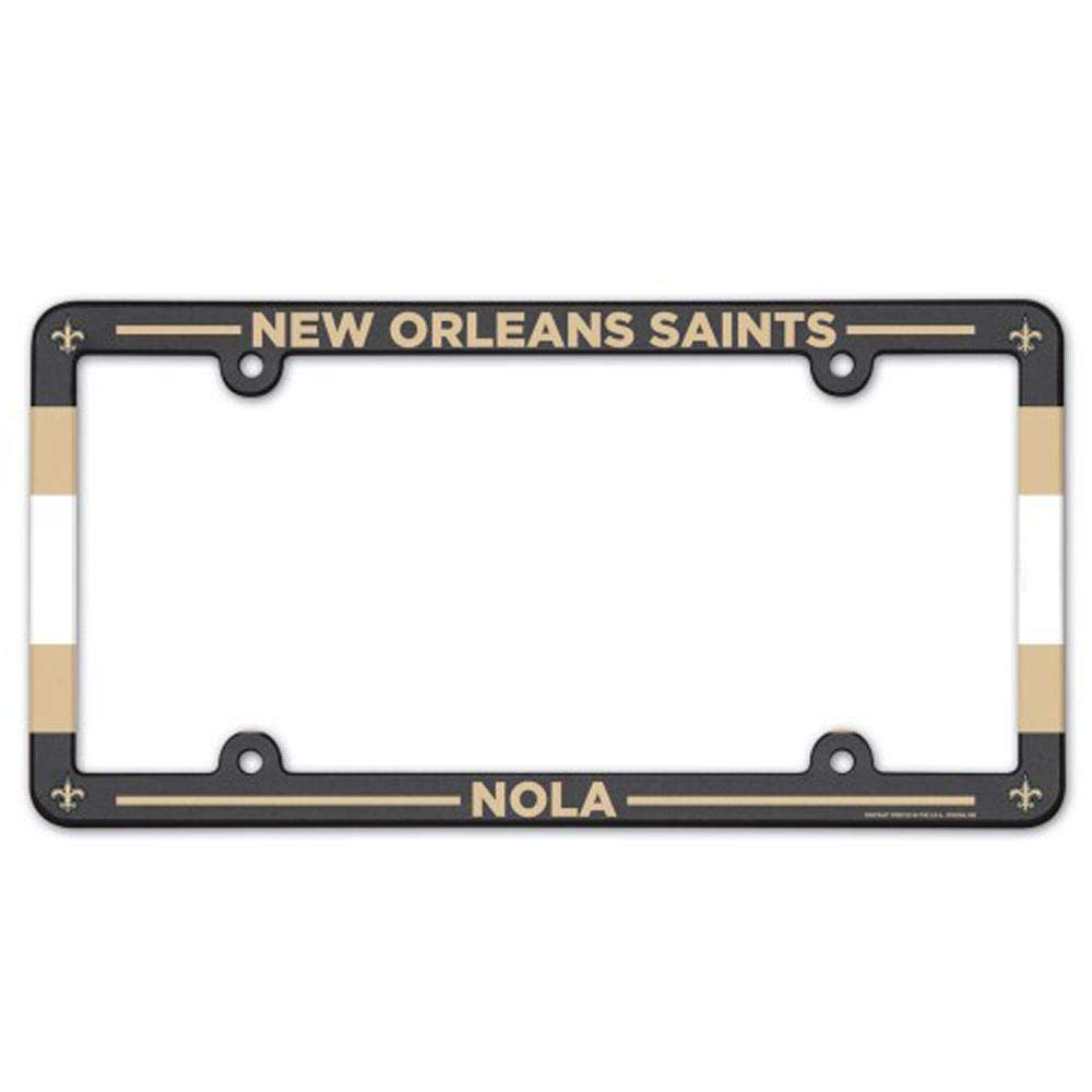 NFL New Orleans Saints LIC Plate Frame Full Color