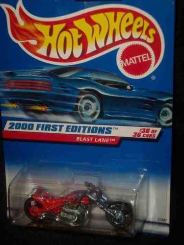 Hot Wheels 2000 First Editions -# 36 Blast Lane 2000 Card #2000-96 Coche coleccionable de colección Mattel escala 1:64