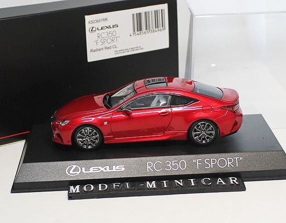 Amazon | △金属製！赤！京商 1/43 レクサス RCF RC350 限定品