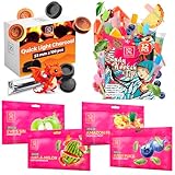 Candy Hookah Tips - 12 pcs & 100 pcs Hookah Charcoal Hookah Coals for Hookah & Hookah Shisha Flavors Set - 4 x 100g