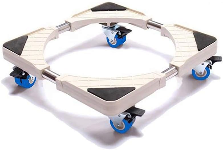 Mobile Dolly Roller with 8 Locking Wheels- Heavy Duty Furniture and Appliance Portable Adjustable Base Rolling Dolly Cart