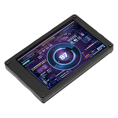 Image of Computer Temp Monitor, 3.5 Inch USB Mini Sub Screen, Temperature Display, PC CPU GPU Data Monitor, for , Linux, for Horizontal Vertical