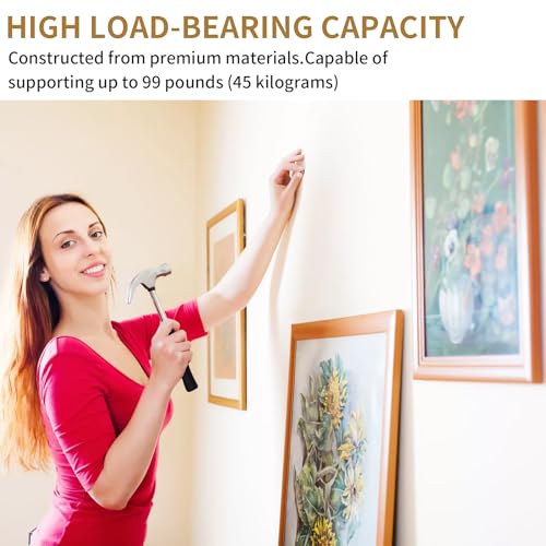 Image of Picture Hanging Assortment Kit, 330PCS Picture Hanging Kit, Picture Hangers, Picture Hanging Hooks, with Sawtooth, Screw Eyes, D Rings, Nails, Screws, Steel Wire,10-100lb Frame Hanging Hardware