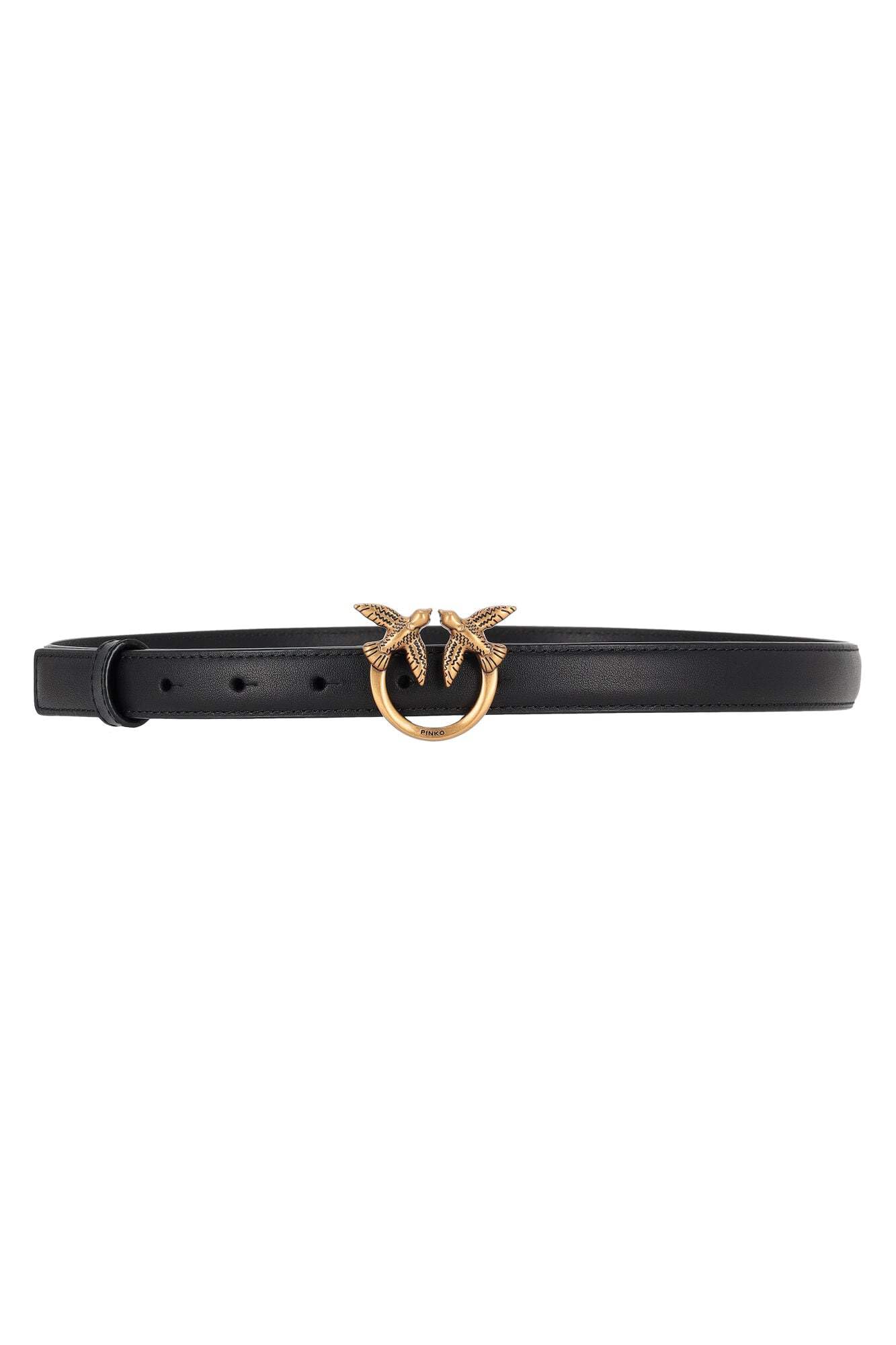 Pinko Cintura Donna Love Berry Simply Belt H2 Fibbia Oro Colore Nero Taglia XS