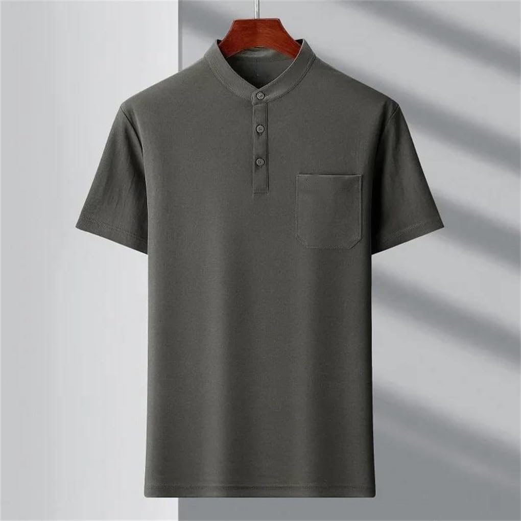 Men's Short Sleeve Polo Shirt Light Tailored Dad Style Daily Versatile Chic Casual Summer Top