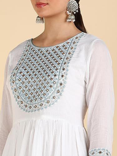 Image of Maaesa Anarkali Kurta Dupatta Set for Women