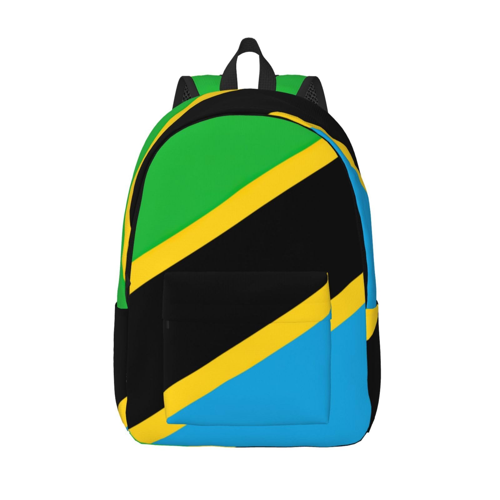 Sac à dos en toile drapeau de Tanzanie WURTON pour rando et travail - 8