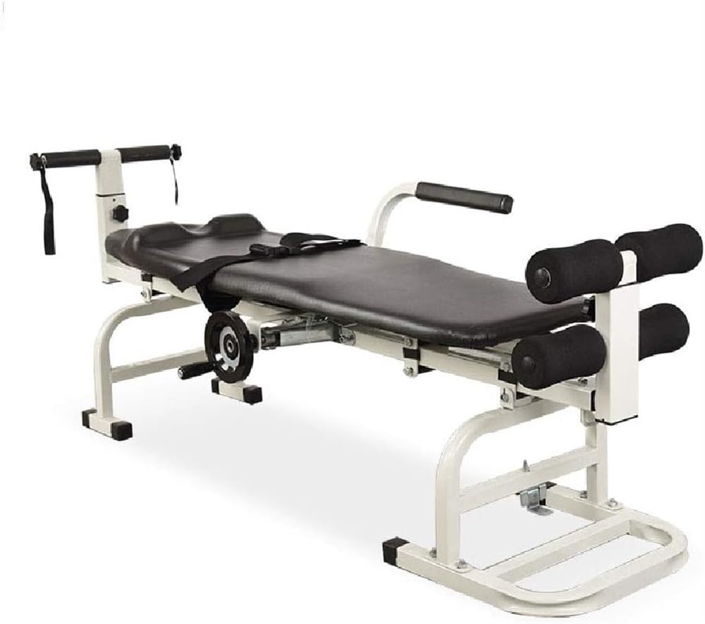 Cama de tracción de masaje, dispositivo de tracción cervical de la columna lumbar y cama de tracción lumbar, dispositivo de estiramiento corporal, tabla de cama ajustable, for fatiga lumbar y lesiones