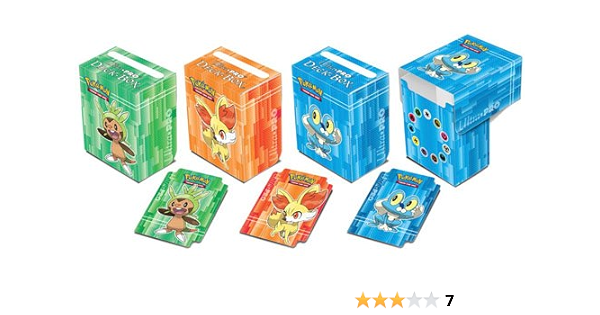 Amazon Com Pokemon Xy Kalos Starter Set Of 3 Deckboxes Toys Games