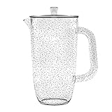 TarHong Bubble Pitcher with Lid, Clear, 100 oz., Premium Plastic