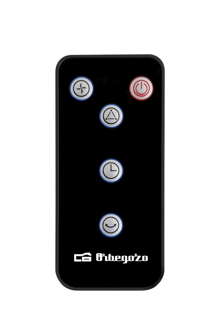Orbegozo SF 0246 - Ventilador de pie, sobremesa o pared, temporizador, mando a distancia, 3 velocidades, 55 W, negro | Temporizador, Mando a distancia, 3 velocidades, 55 W