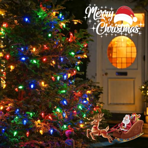 Exf YHY-C9-MULTICOLOR-2PK 2-Pack Connectable C9 Led Christmas Lights String thumb #3