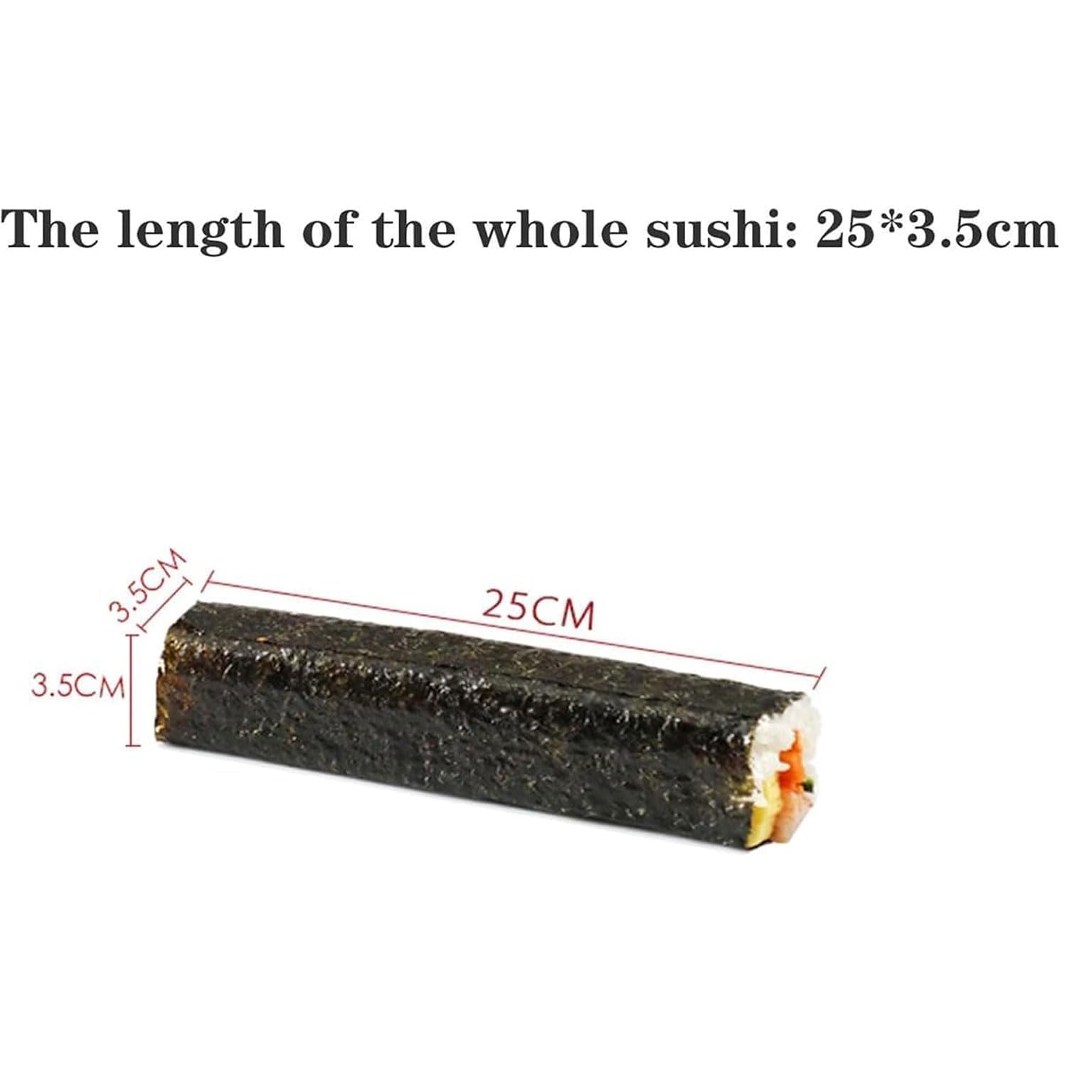 Manuelle runde Sushi-Rollmaschine, DIY Edelstahl Sushi Roller, Reis und Algen Wrapping Tool für Küche, Restaurant, Snackbar, Hotel