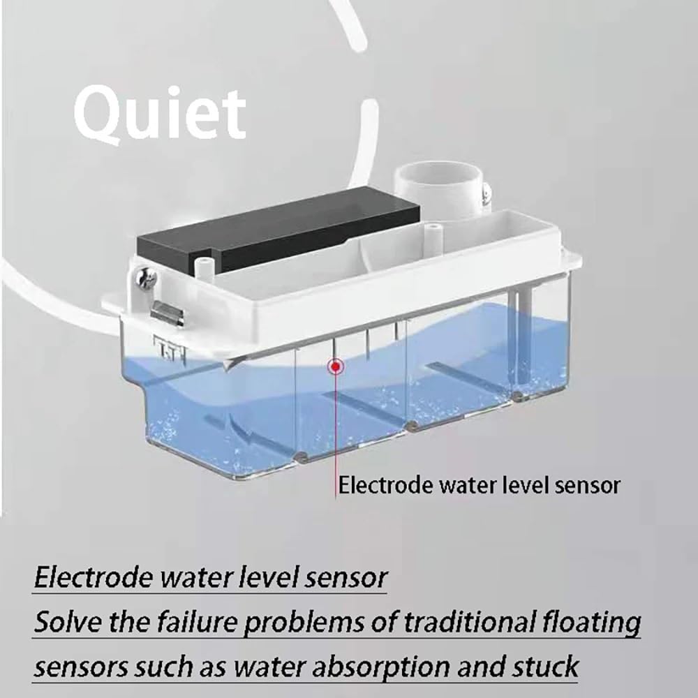 Pompa Condensa Climatizzatore, Pompa di drenaggio del condizionatore d'aria Pompe di sollevamento for la rimozione automatica della condensa ultra-silenziosa for condizionatori d'aria a gancio da 1 a