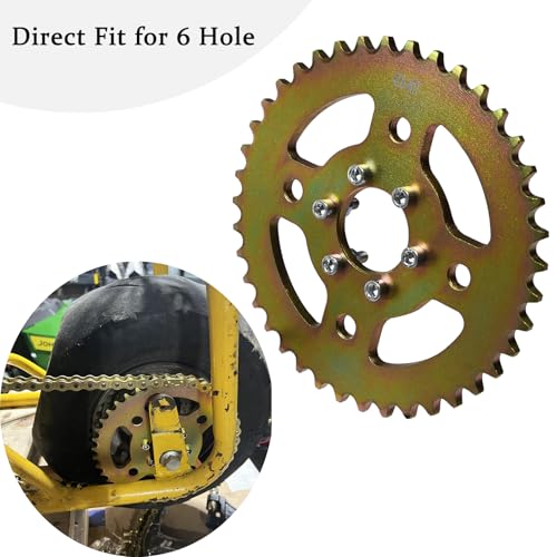 Image of JNDO Mini Bike Sprocket 40T 420 Chain 6 Hole Sporcket High-Speed Rear Sporcket for Coleman CT100U B100 Baja Doodle Bug DB30 Monster Mega Moto Motovox MBX10