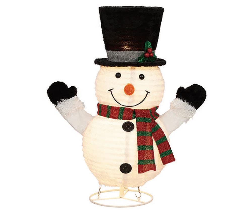 Pop-Up Christmas Snowman with Hat and Scarf