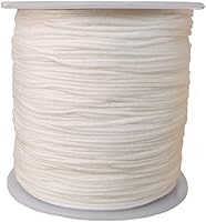 Vista 30 de Cuerda de nailon de 109 yardas de 0.031 in para pulseras de macramé, nudos chinos, collares, colgantes, fabricación de joyas (rojo)