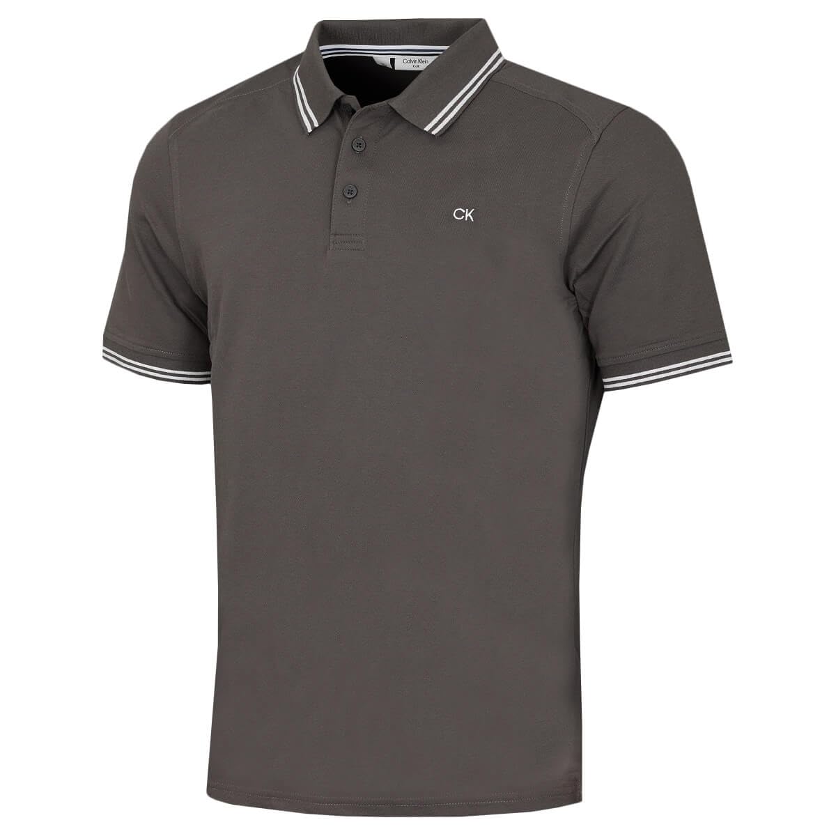 Calvin Klein Mens Campus Tipped Polo Shirt - Slate Tipped - XXXXL