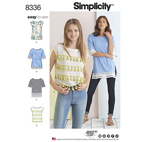 Robes en tricot confortables à coudre soi-même avec Simplicit 8336