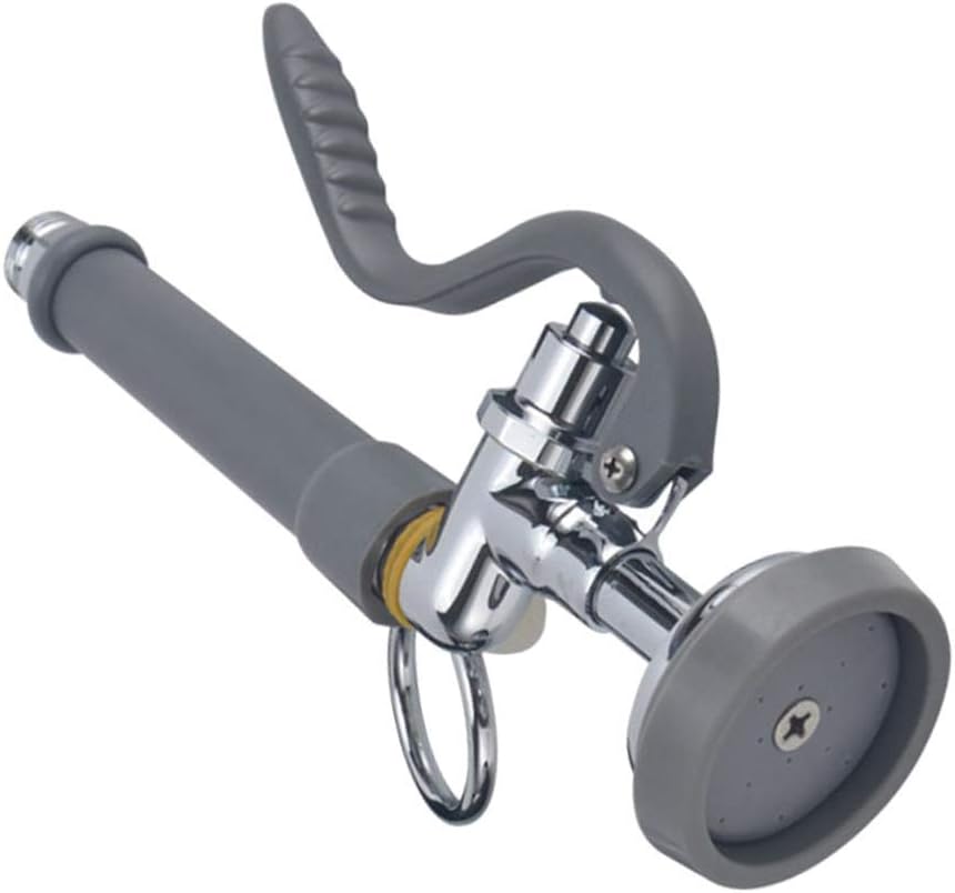 Kitchen Sink Faucet Rinse Spray Head Tap Sprayer (Grey 0.5 Inch Male)