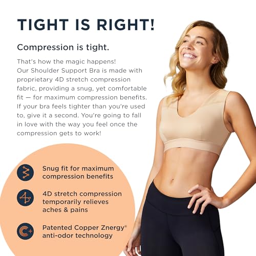 Tommie Copper Shoulder Support Bra, Posture Corrector with Back Support, Compression Bra, Back & Shoulder Support2