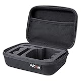 SJCAM Action Camera Case Universal Storage Travel Protective Bag for Carrying Sports Cameras GoPro Hero 4/3+/3/2/1 SJCAM and Accessories with EVA (Small, Black)