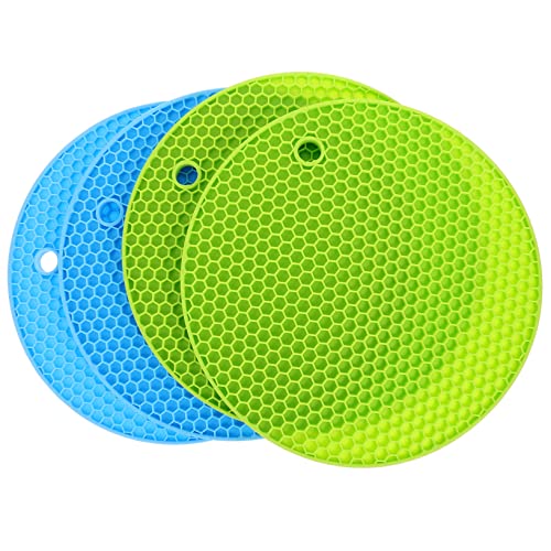 ABOOFAN Bottle Opener Clamp Pad 4 Silicone Jar Grippers Heat Resistant Kitchen Coaster Multi-purpose Pad for Girls and Children