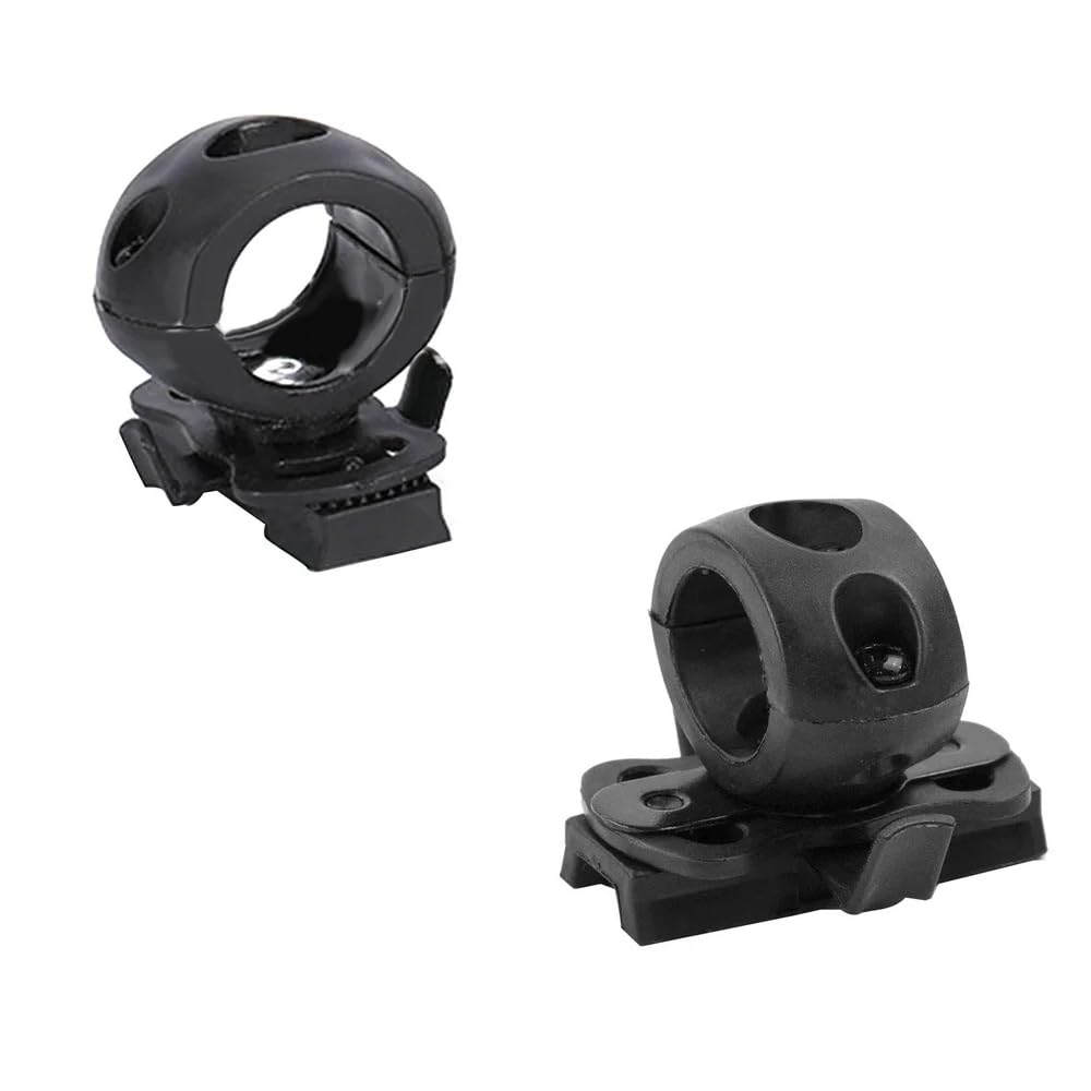 2 Pack Tactical Helmet Mount Flashlight Holder Side Rail Adapter Clamp Bracket for Tactical Paintball Airsoft Fast Helmet PJ Type Military Integrated Helmet Light Rechargeable Flashlights-image-31