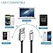 Type C Cable ,6.6 Ft (2m) Braided Cable Reversible Connector for New Macbook 12 Inch, High Speed Charging Cable Power Line for Chromebook Pixel, Nokia N1 Tabletand Other Devices Type C USB