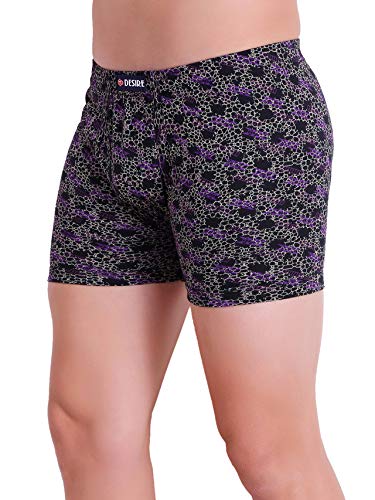 Image of T.T. Pure Cotton Printed Trunks for Men | Regular Fit | Snug Fit | Long Trunks | Inner Elastic | Soft and Comfortable |Assorted Prints| Pack of 3