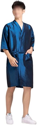 Exceart - Delantal con capas, color morado, Azul