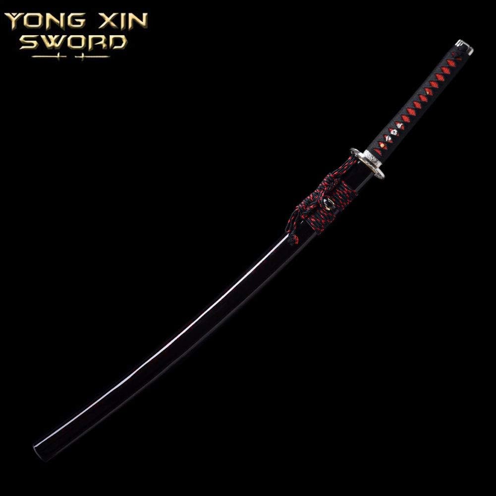 Buy Yong Xin Sword Samurai Katana Sword Japanese Handmade Practical 1095 Carbon Steel Tempered Clay Tempered Full Tang Sharp Scabbard Online In Turkey B07w1j9z8l