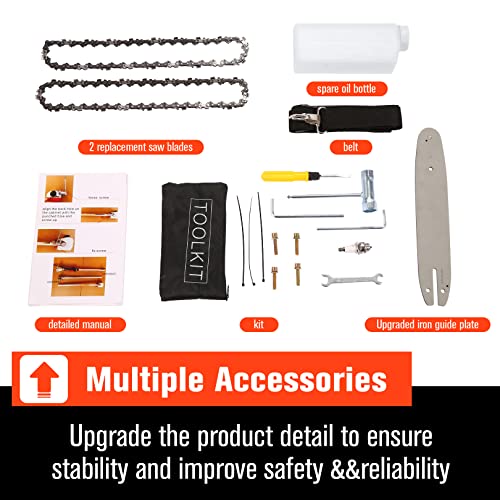 Pole Saws Gas Powered - 58Cc 2 Cycle 16 Foot Extendable Pole Saws For Tree Trimming Branch Cutting, Upgraded Gas Pole Saws 2023（Us Stocks) #TOP2