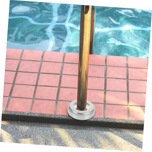 Escudos redondos de acero inoxidable para barandales de piscina miniatura 4