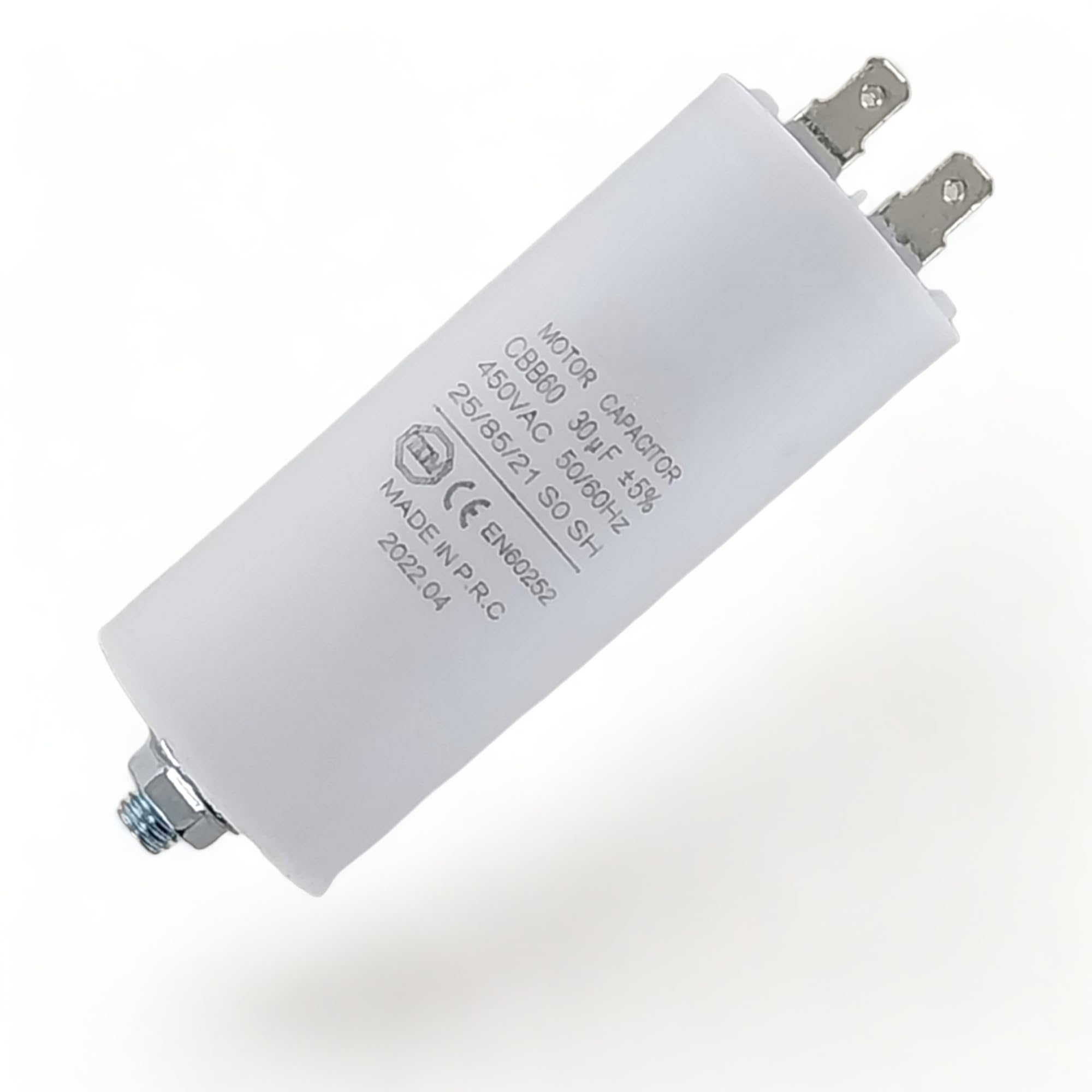 Condensatore Motore Universale 22µF 450V CBB60 - Con Linguette AMP 6.3mm E Vite M8 | Per Elettrodomestici - Foto 8