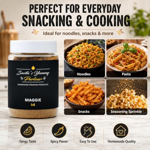 Image of Savita's Yummy Parlour Maggie Masala - 100g | Homemade Premium Instant Noodle Seasoning | Authentic Spice Blend for Rich Flavor