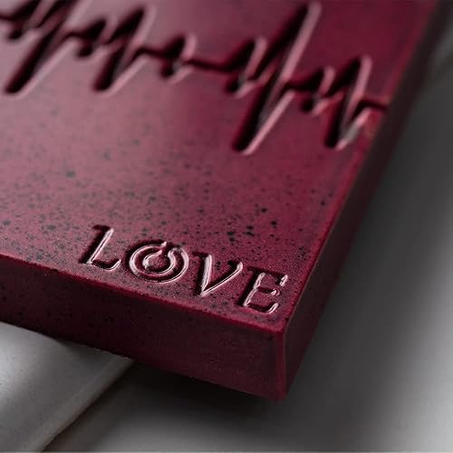 Miniatura 6 de Greyas CM 3842 Luis Amado - Molde de policarbonato transparente para chocolate, con 3 cavidades de corazón, 2.756in x 5.512in x 0.287in de alto