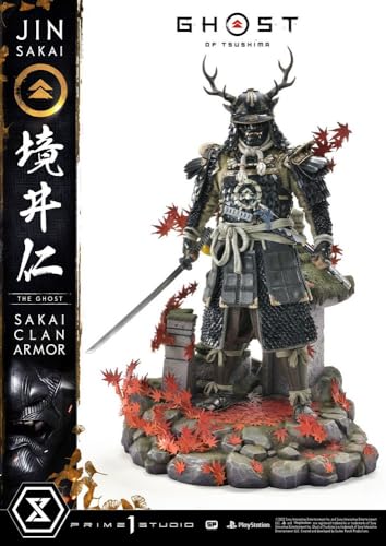 Prime 1 Studio Ghost of Tsushima Sakai Clan Armor - Figura Decorativa (60 cm), Color Blanco