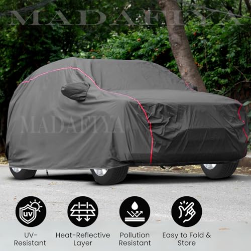 Image of Heavy-Duty Car Cover for Compatible with Maruti S Presso (2019 to 2025 All Models) Deluxe Car Protection Cover - Waterproof & UV-Resistant All-Season Exterior Protection