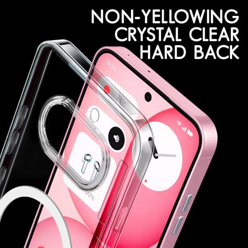 Image of TheGiftKart Ultra-Hybrid Back Case Cover for Nothing Phone 4a 5G Compatible with MagSafe | Camera Protection | Hard Crystal Clear Back | Shockproof Bumper Case Cover (PC & TPU, Transparent)