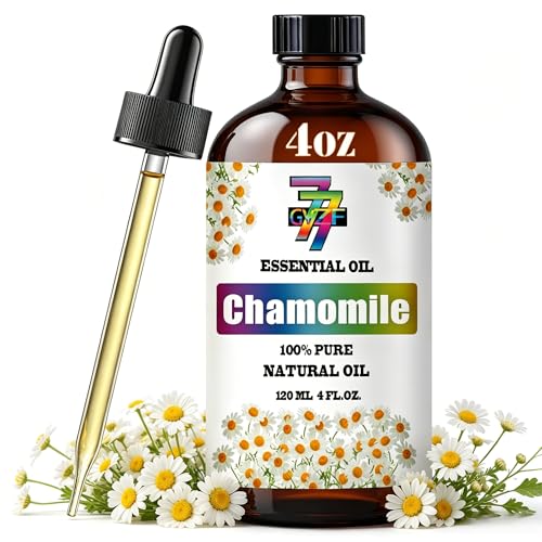 Chamomile Essential Oil Chamomile Oils for Diffuser Humidifier DIY Candles Soap Sleep Gift Essential Oil GV77ZF Chamomile Fragrance Oil - 4 fl oz (120 ml)