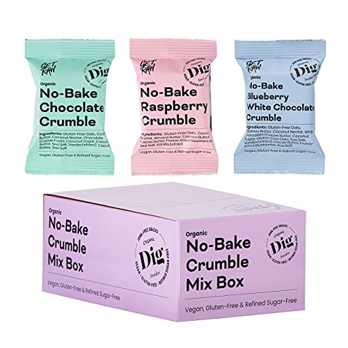 Dig / Get Raw - No-Bake Crumble Mixbox (15er-Pack) - Snacks aus biologischen, natŸrlichen Zutaten - Vegan, glutenfrei und raffiniert, zuckerfrei (15 x 35 g)
