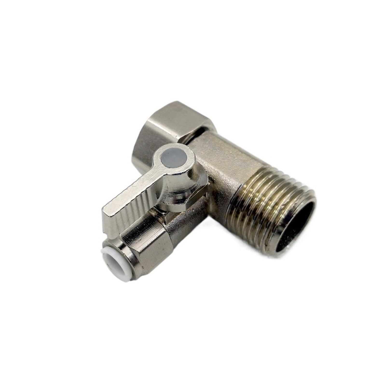Vanne adaptateur de purificateur d'eau anti-fuite avec raccordement 1/2" vers 1/4"