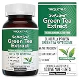 SoActive Green Tea Extract - Clinically Proven Green Tea Phytosome - 200% Better Absorption & Effectiveness - Clinically Validated Dose - Supports Metabolism & Weight Management - 60 Capsules