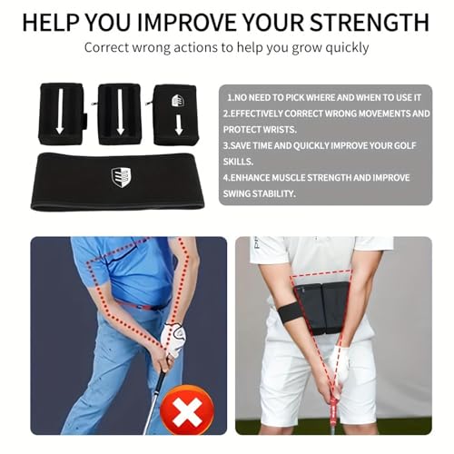 Correcteur de Posture pour Swing de Golf : Entraîneur de Taille Ajustable et Portable - 3