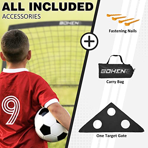 image for BOHEN 6x4FT Portable Soccer Goal for Kids Backyard with Carry Bag - Ea