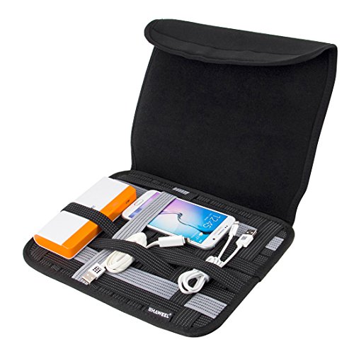 Haweel Electronic Travel Organizer, 10 Inch Tablet Wrap Organizer Storage Pocket Bag For Power Bank, Cellphones, Ipad, Cable Line, Books #TOP1